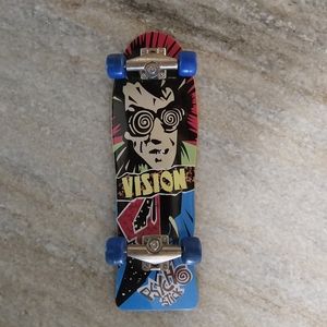 Tech Deck Vintage JUMBO Psycho Stick Vision RARE Finger Board Blue Wheels